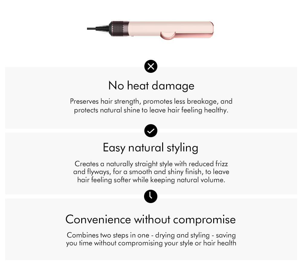 DYSON Airstrait Hair Straightener - Ceramic Pink