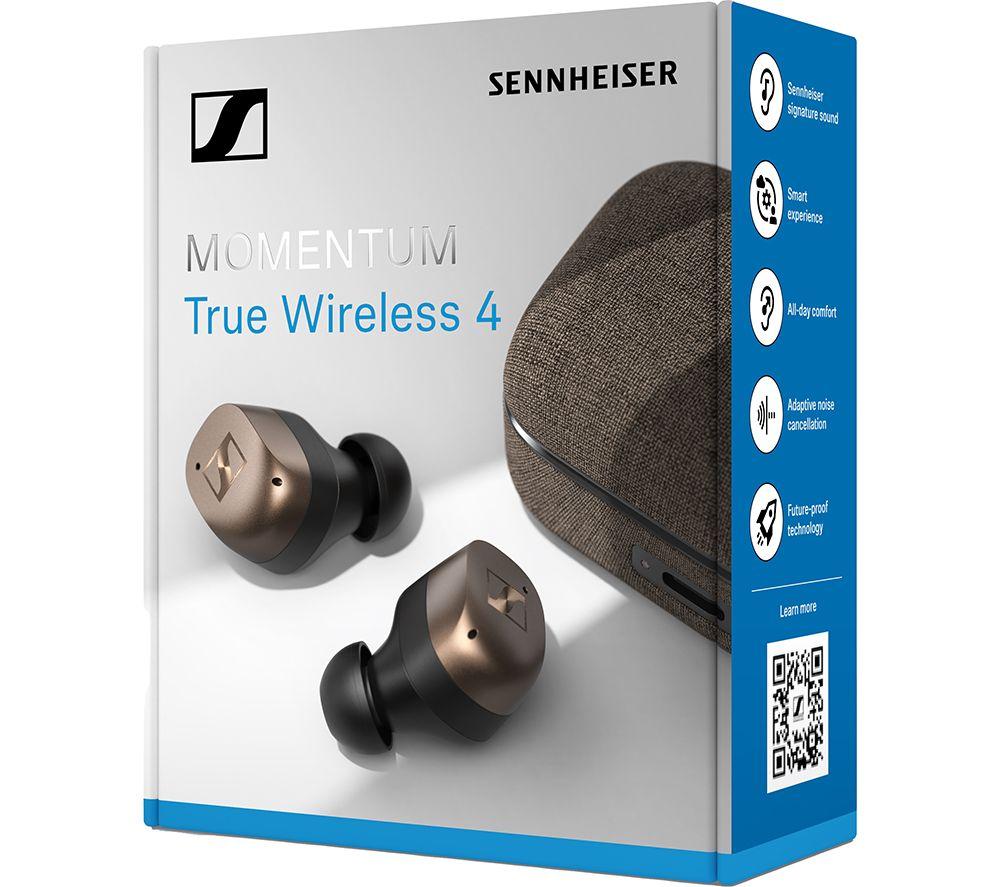SENNHEISER Momentum MTW4 Wireless Bluetooth Noise-Cancelling Sports Earbuds - Black Copper