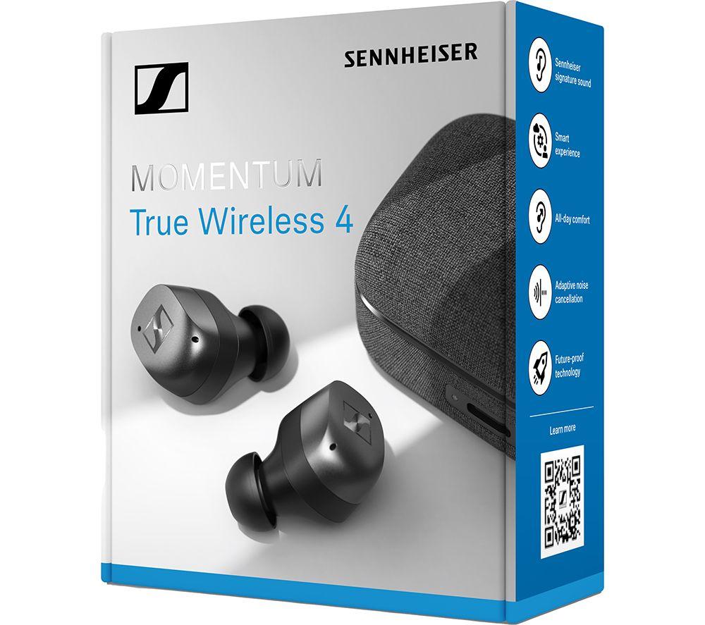 SENNHEISER Momentum MTW4 Wireless Bluetooth Noise-Cancelling Sports Earbuds - Black & Graphite