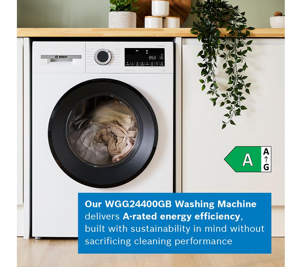 BOSCH Series 6 WGG24400GB AntiStain 9 kg 1400 Spin Washing Machine - White
