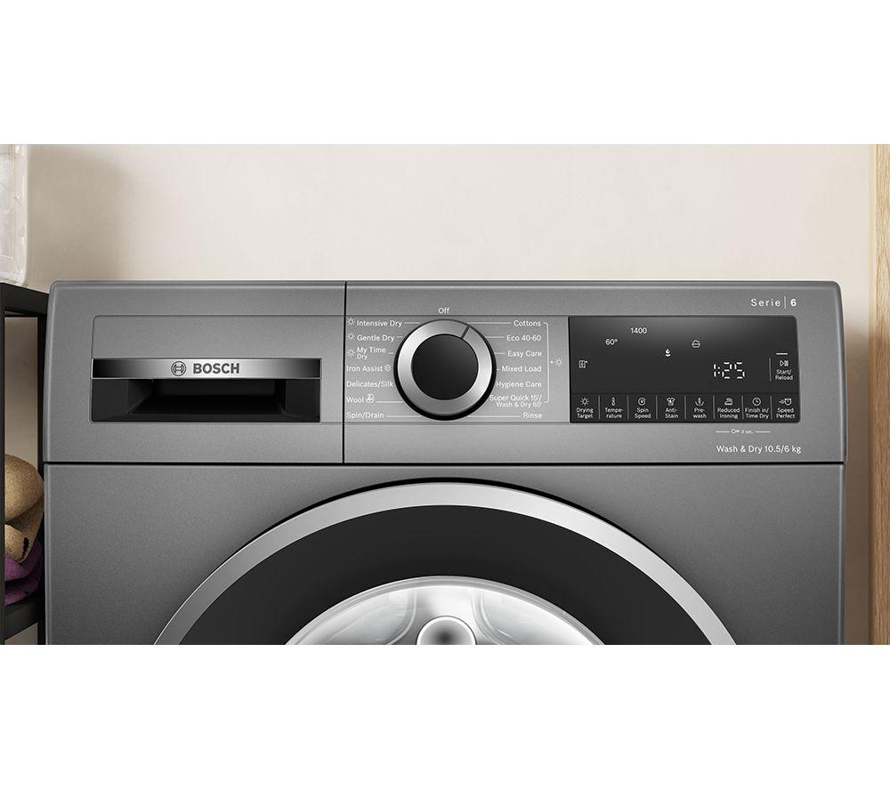 BOSCH Serie 6 WNG254R1GB Lavadora secadora de 10,5 kg - Grafito