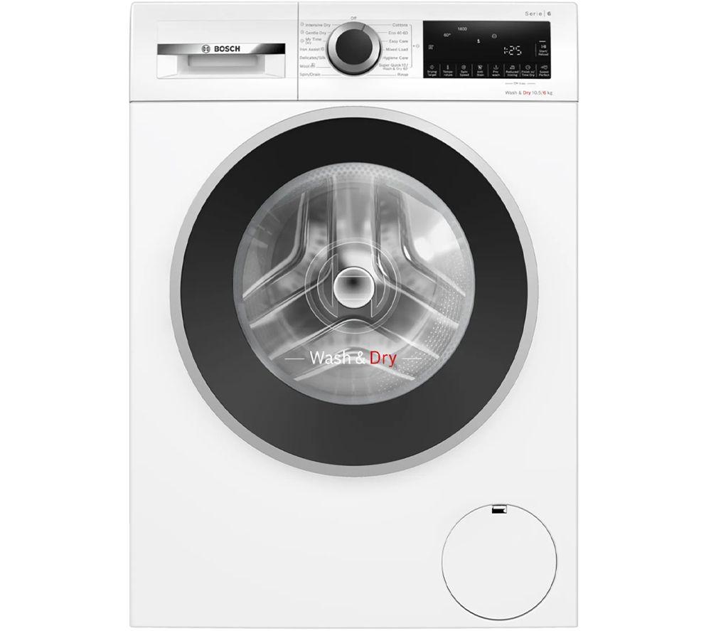 BOSCH Series 6 WNG25401GB AntiStain 10.5 kg Washer Dryer - White
