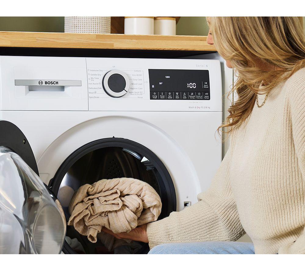 Lavadora-secadora BOSCH Serie 6 WNG25401GB AntiManchas de 10,5 kg - Blanca