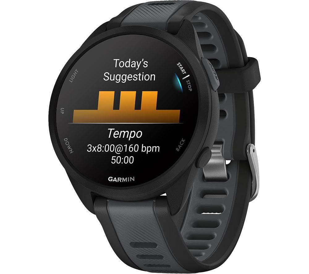 GARMIN Forerunner 165 Sports Watch - Black, 43 mm