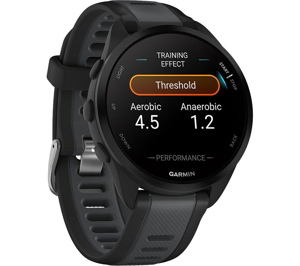GARMIN Forerunner 165 Sportuhr - Schwarz, 43 mm