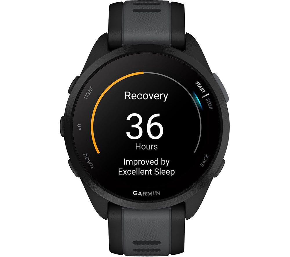 GARMIN Forerunner 165 Sportuhr - Schwarz, 43 mm