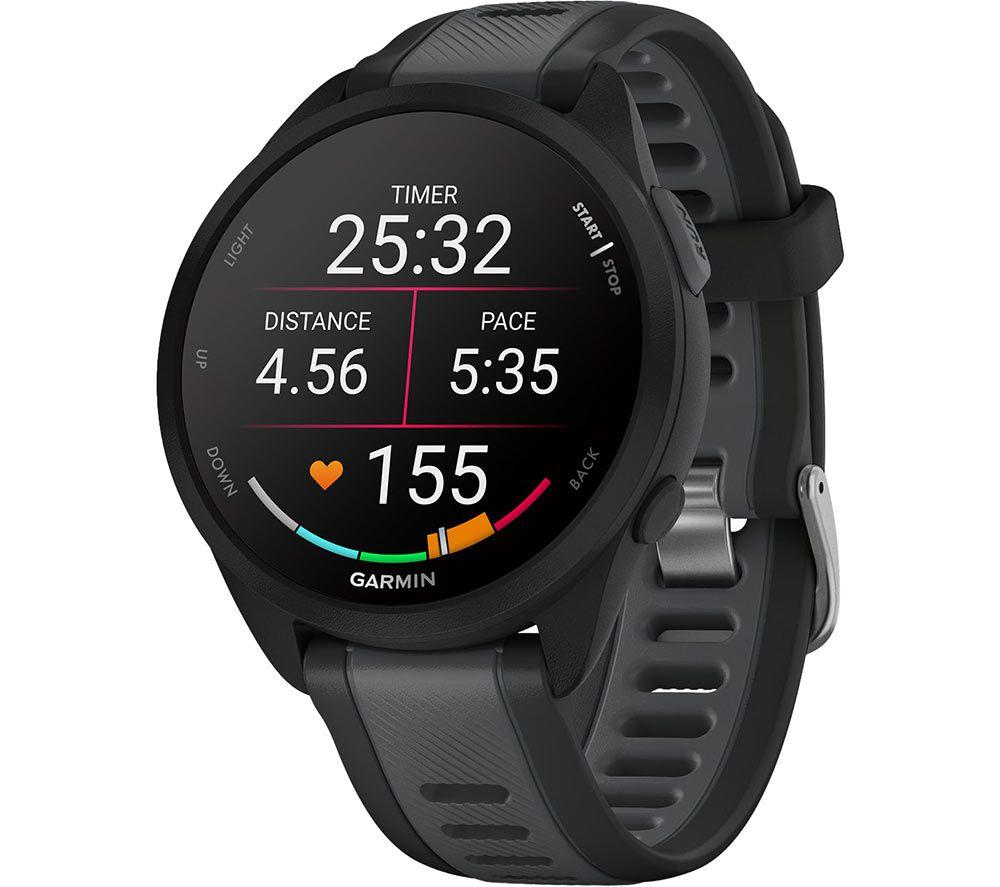 GARMIN Forerunner 165 Sportuhr - Schwarz, 43 mm