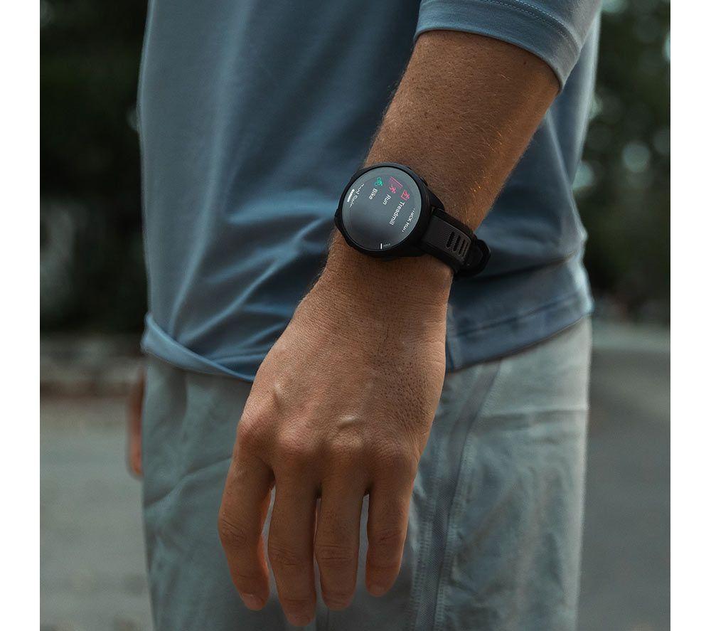 GARMIN Forerunner 165 Sportuhr - Schwarz, 43 mm