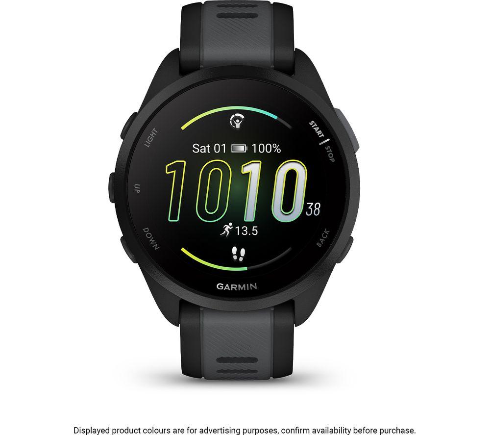 GARMIN Forerunner 165 Sportuhr - Schwarz, 43 mm