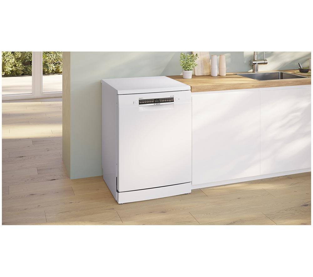 BOSCH Series 4 SMS4EKW06G Full-size WiFi-enabled Dishwasher - White