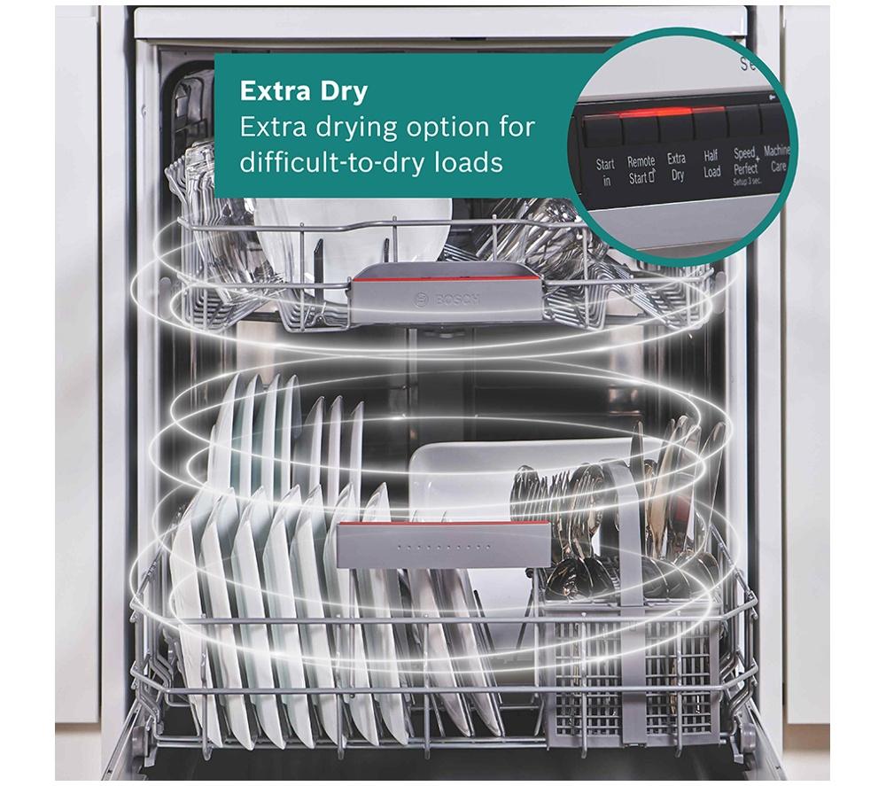 BOSCH Series 4 SMS4EKW06G Full-size WiFi-enabled Dishwasher - White