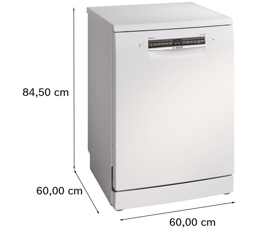 BOSCH Series 4 SMS4EKW06G Full-size WiFi-enabled Dishwasher - White