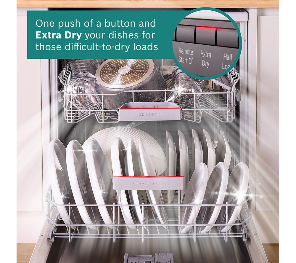 BOSCH Series 4 SMS4EMW06G Full-size WiFi-enabled Dishwasher - White