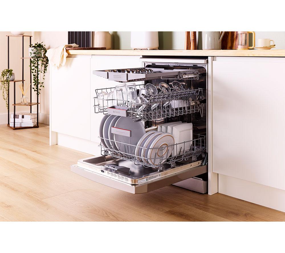 BOSCH Series 4 SMS4EMI06G Full-size WiFi-enabled Dishwasher - Stainless Steel