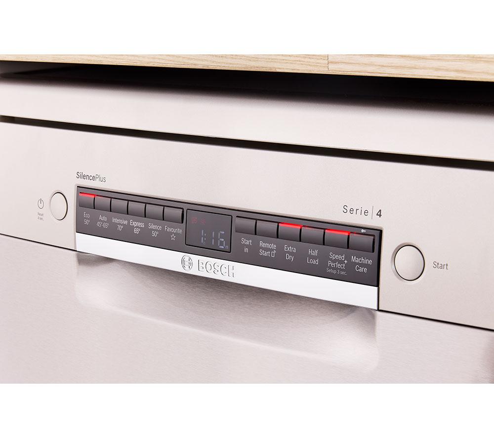 BOSCH Series 4 SMS4EMI06G Full-size WiFi-enabled Dishwasher - Stainless Steel