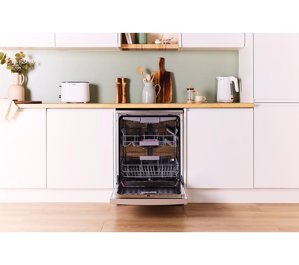 BOSCH Series 4 SMS4EMI06G Full-size WiFi-enabled Dishwasher - Stainless Steel