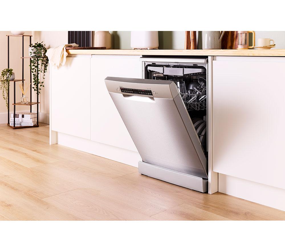 BOSCH Series 4 SMS4EMI06G Full-size WiFi-enabled Dishwasher - Stainless Steel