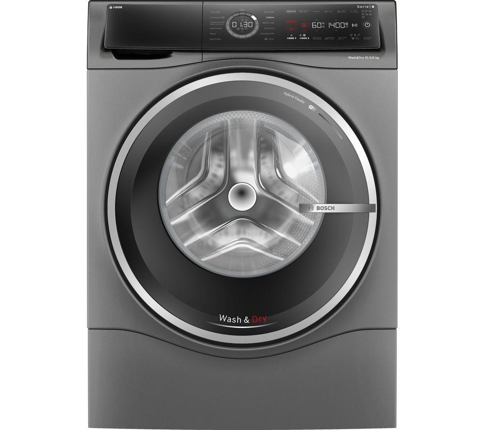 BOSCH Series 8 i-DOS WNC254ARGB 10.5 kg Washer Dryer - Graphite