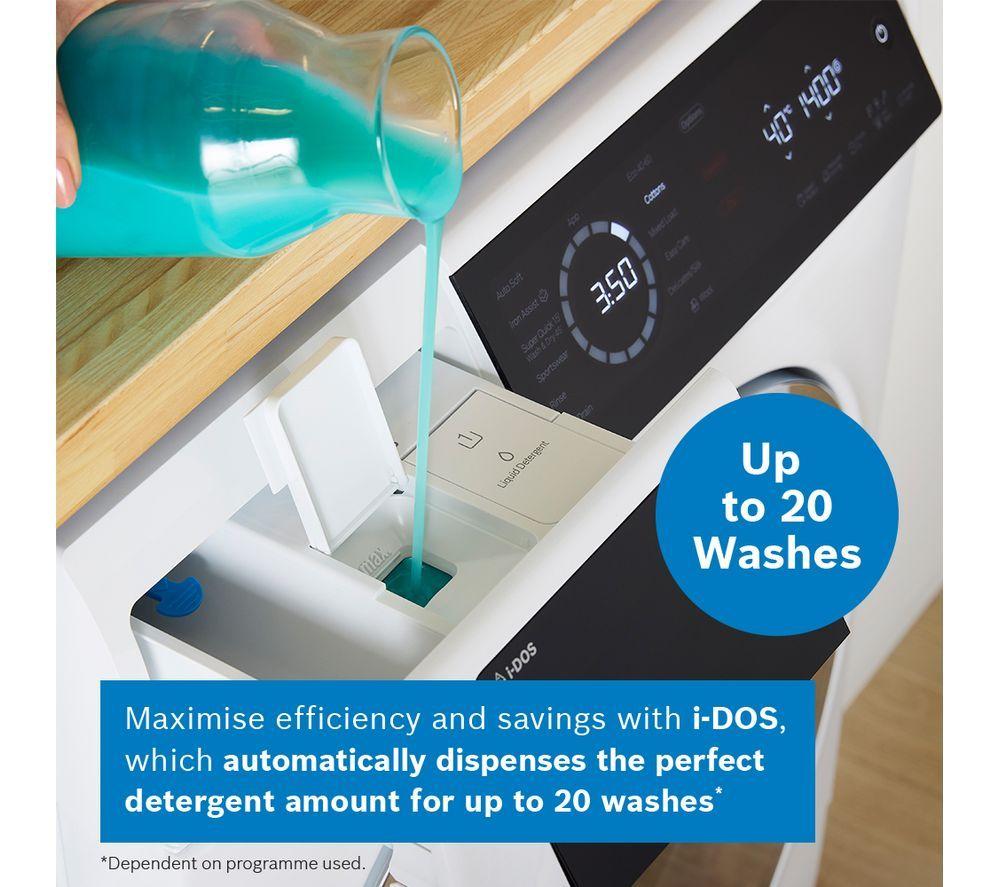 BOSCH Serie 8 i-DOS WNC25410GB Lavadora secadora de 10,5 kg - Blanca