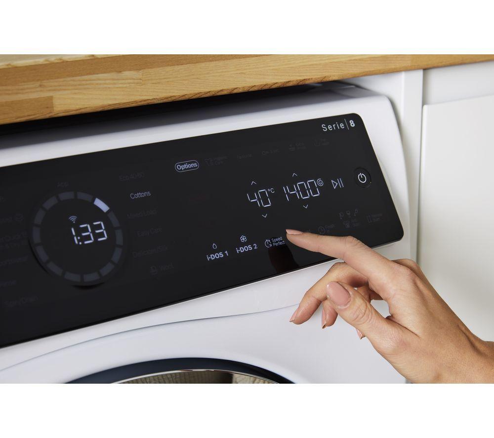 BOSCH Serie 8 i-DOS WNC25410GB Lavadora secadora de 10,5 kg - Blanca