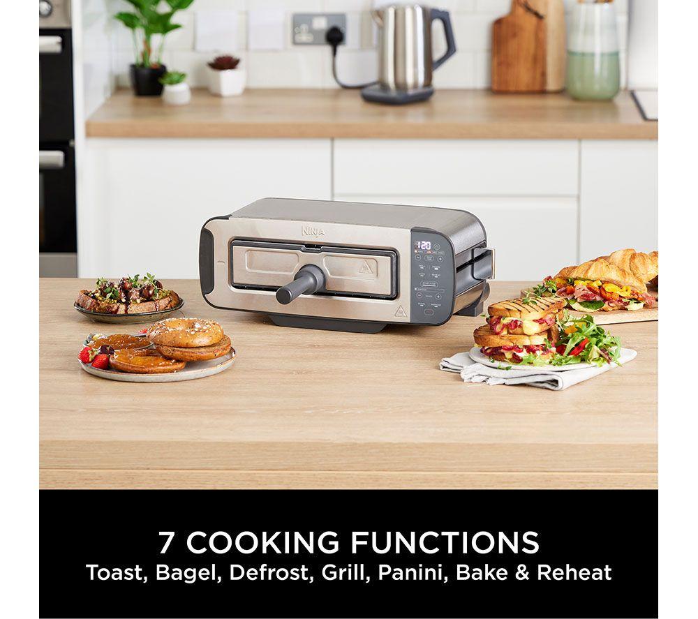 NINJA Foodie ST202UK 3-in-1 Toaster, Grill & Panini Press - Stainless Steel