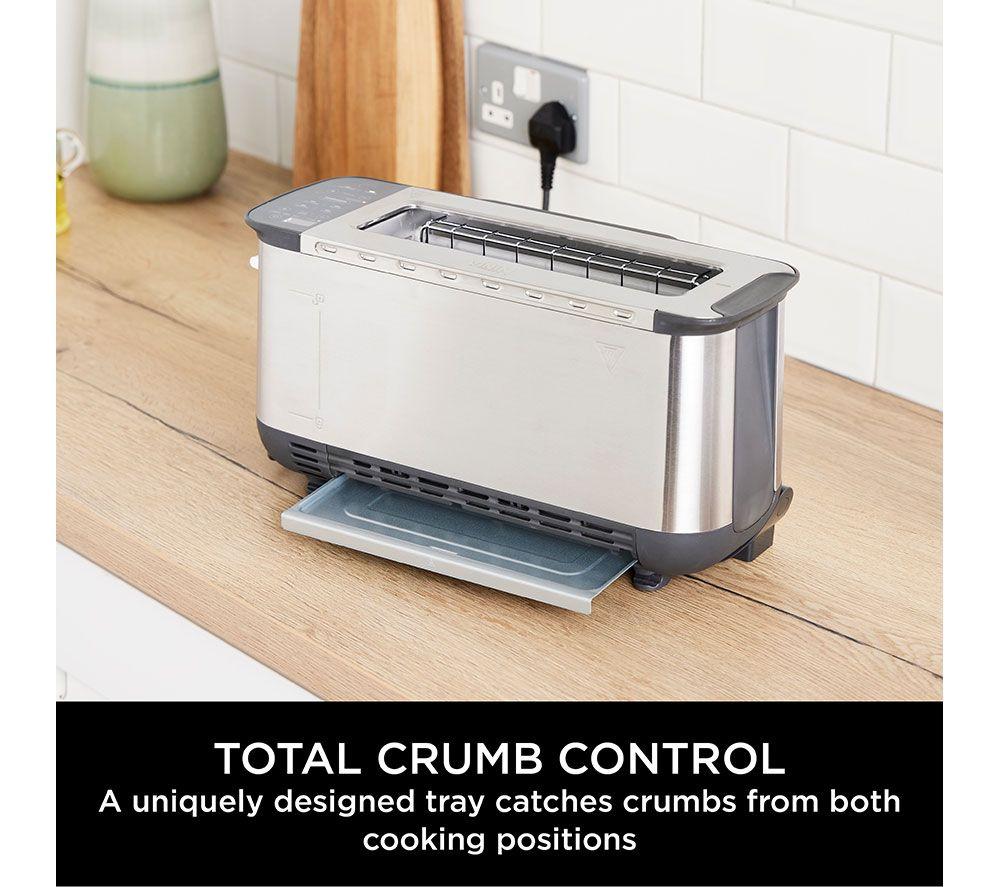 NINJA Foodie ST202UK 3-in-1 Toaster, Grill & Panini Press - Stainless Steel