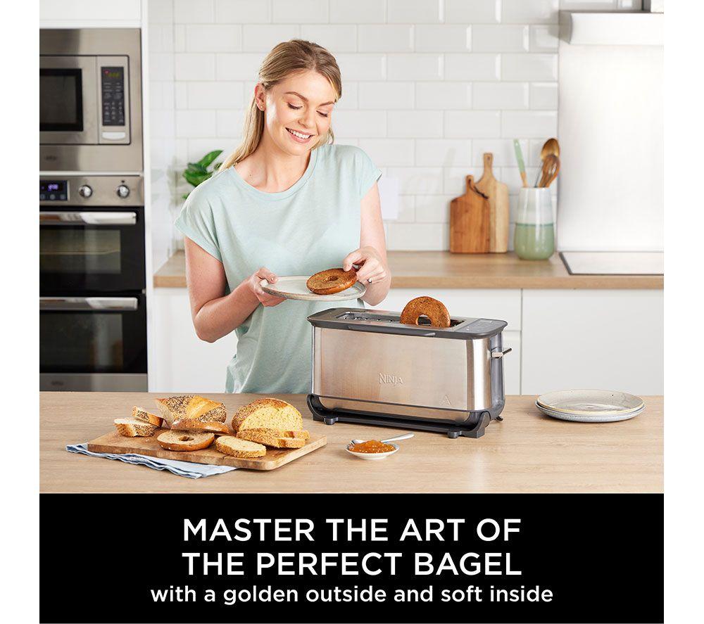 NINJA Foodie ST202UK 3-in-1 Toaster, Grill & Panini Press - Stainless Steel