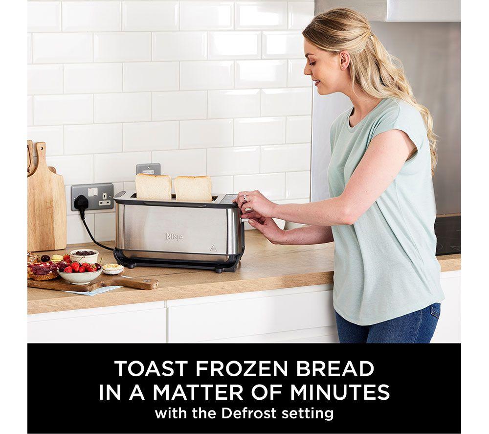 NINJA Foodie ST202UK 3-in-1 Toaster, Grill & Panini Press - Stainless Steel
