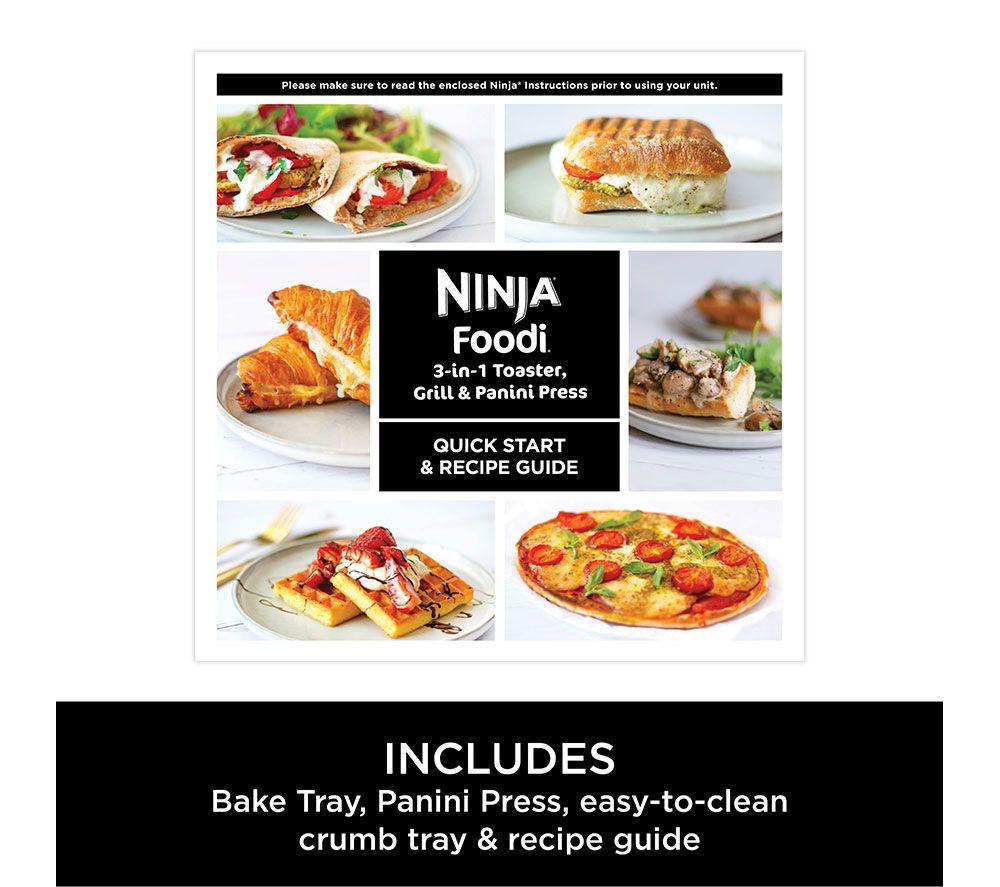 NINJA Foodie ST202UK 3-in-1 Toaster, Grill & Panini Press - Stainless Steel