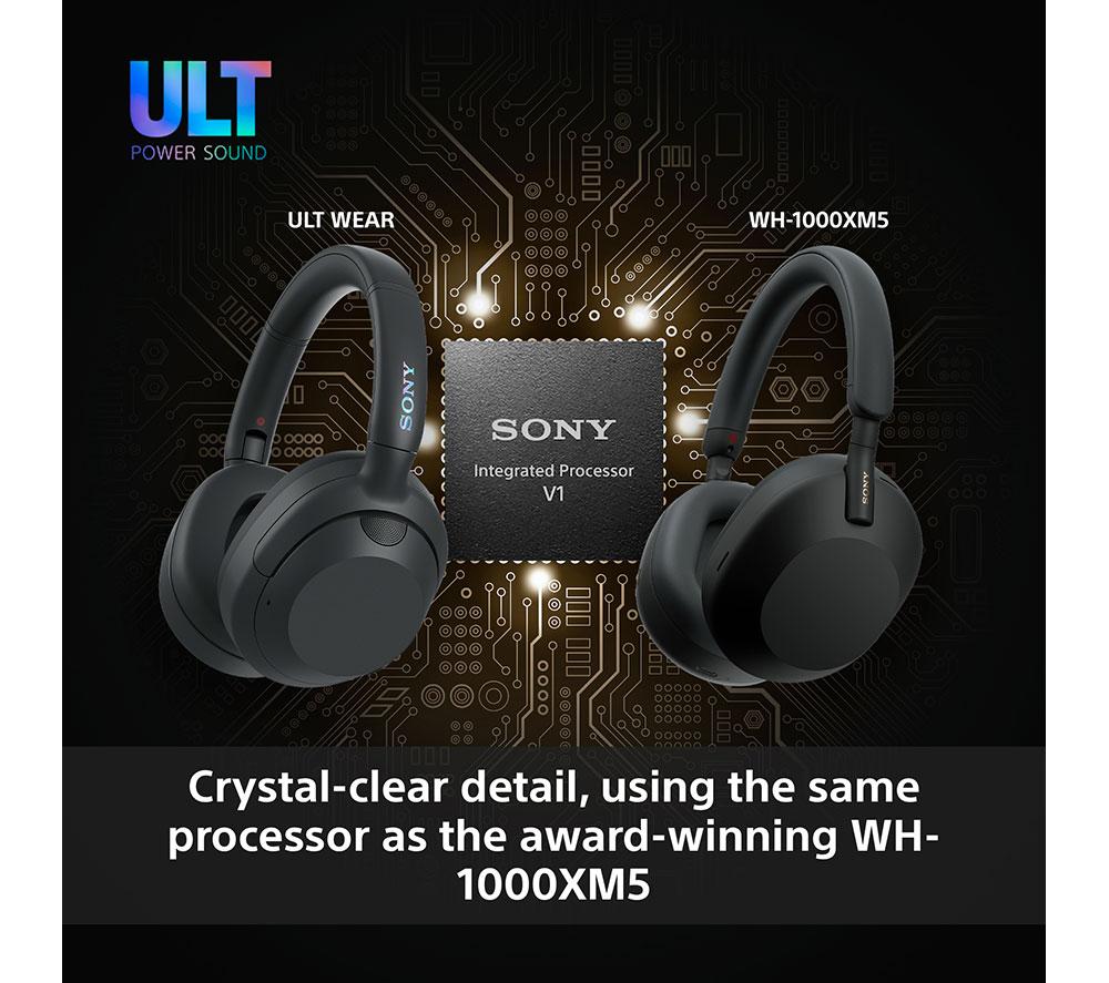 SONY ULT Wear Wireless Bluetooth Noise-Cancelling Headphones - Black