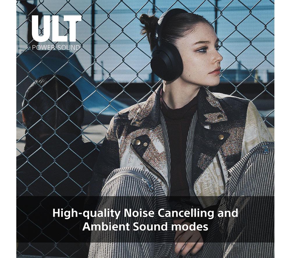 Auriculares inalámbricos Bluetooth con cancelación de ruido SONY ULT Wear - Blanco roto