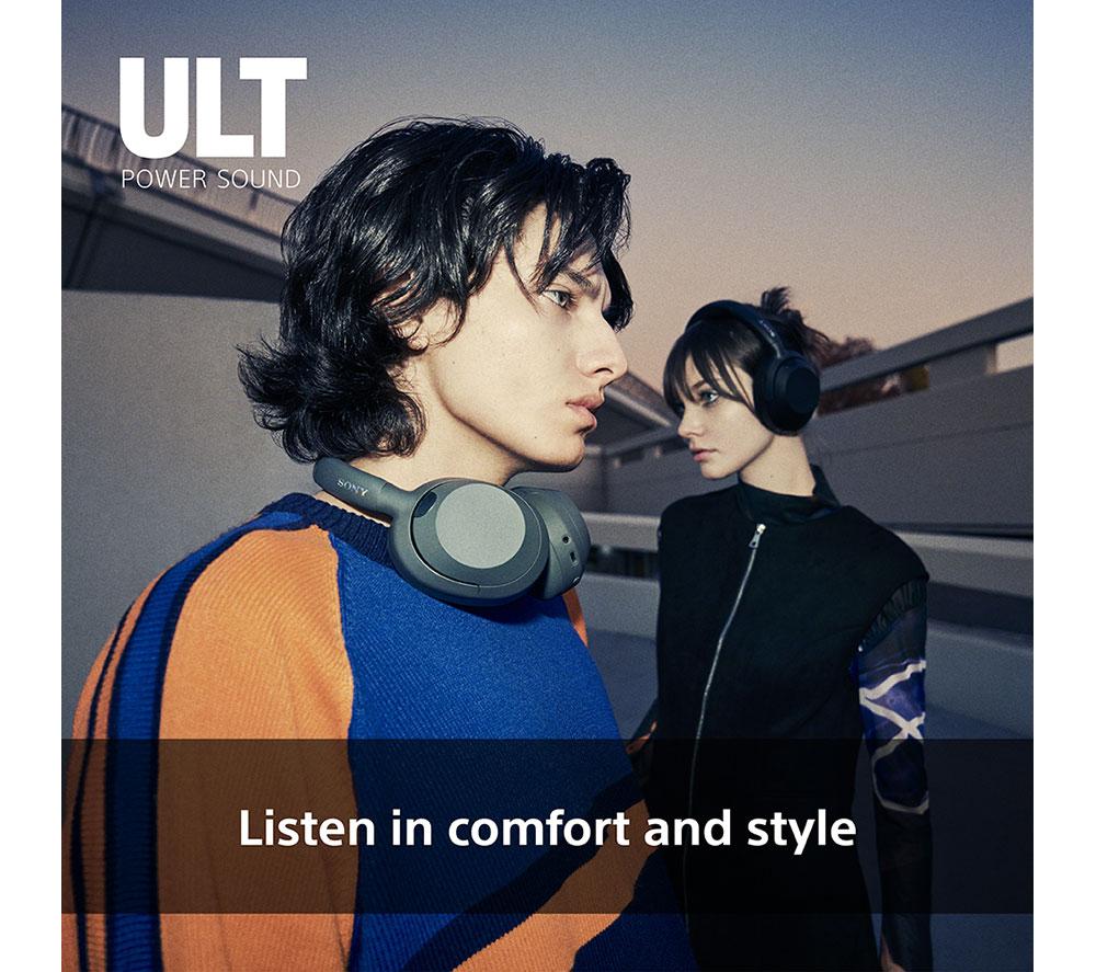 Auriculares inalámbricos Bluetooth con cancelación de ruido SONY ULT Wear - Blanco roto