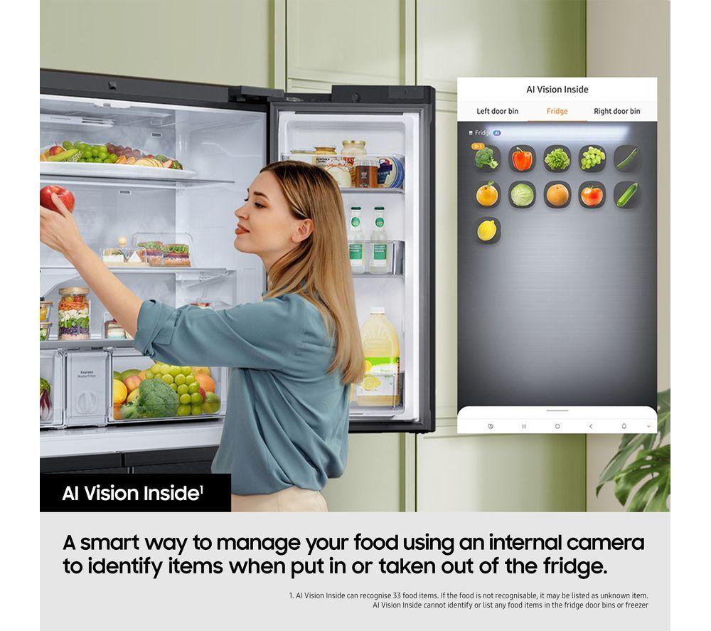 SAMSUNG Family Hub with AI Vision RF65DG9H0ESREU Smart Fridge Freezer - Silver