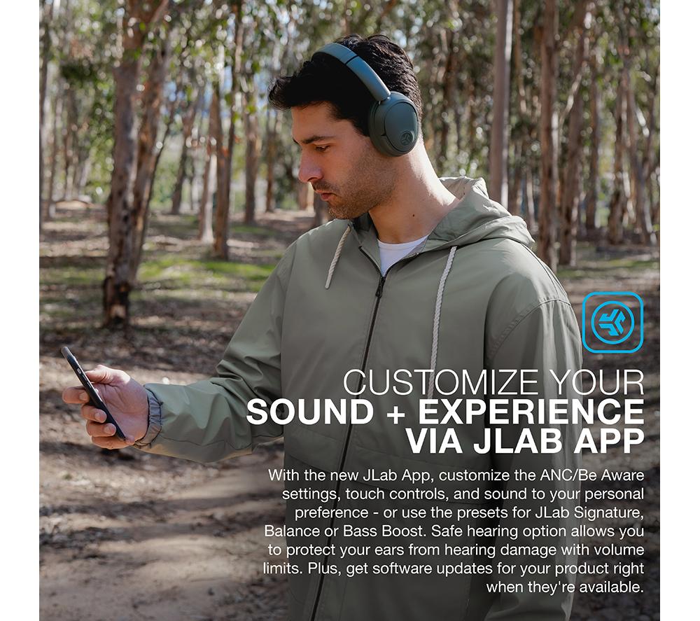 JLAB JBuds Lux Wireless Bluetooth Noise-Cancelling Headphones - Sage