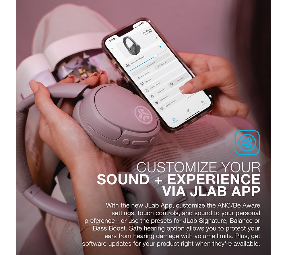 Auriculares inalámbricos JLAB JBuds Lux Bluetooth con cancelación de ruido - Malva