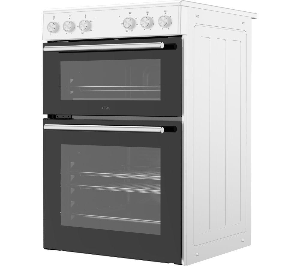 Cocina eléctrica de cerámica LOGIK LFTC60W24 de 60 cm - Blanca