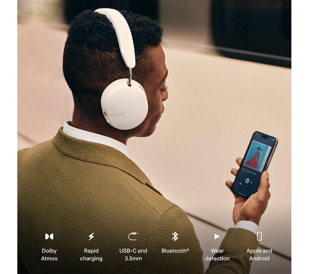 Auriculares inalámbricos con Bluetooth y cancelación de ruido SONOS Ace - Blancos