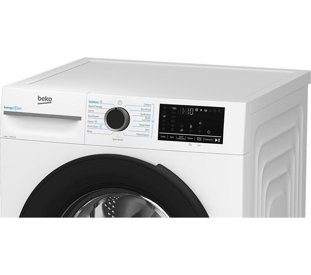 BEKO Pro EnergySpin IronFast BM3WT4941IW 9 kg 1400 Spin Washing Machine - White