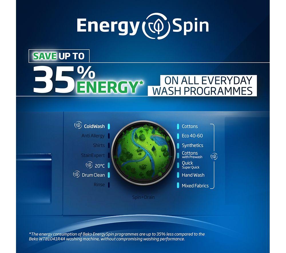BEKO Pro EnergySpin IronFast BM3WT4941IW 9 kg 1400 Spin Washing Machine - White
