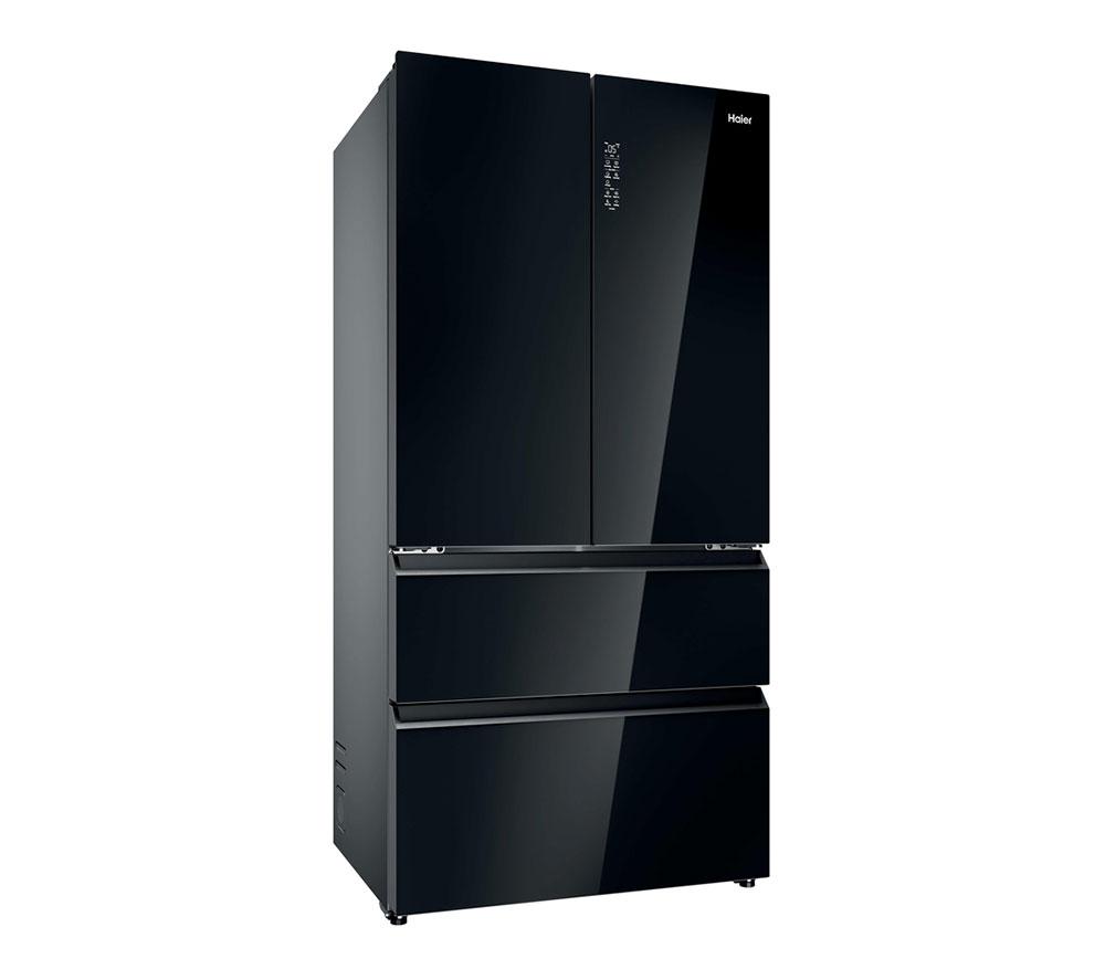 Frigorífico Combi HAIER Serie 7 No Frost Total HFR79F19DFGB - Cristal Negro Obsidiana