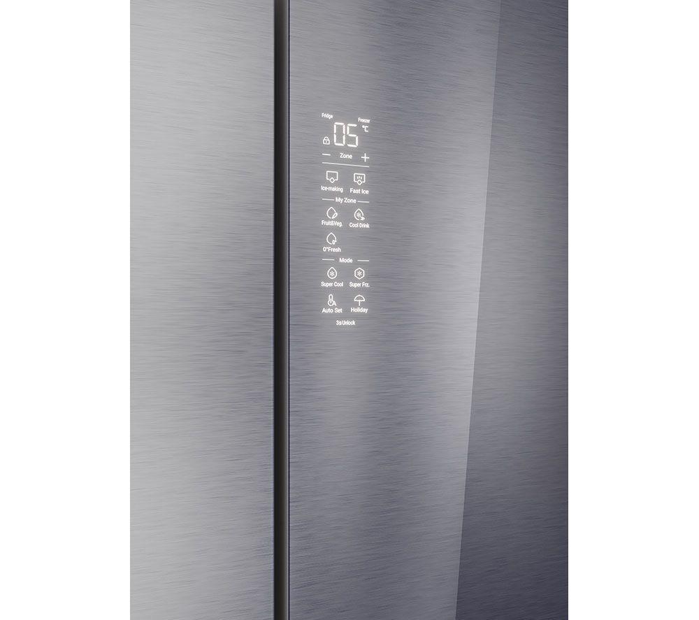 Frigorífico y Congelador HAIER Serie 7 HFR79F19EFGK - Cristal de Zafiro