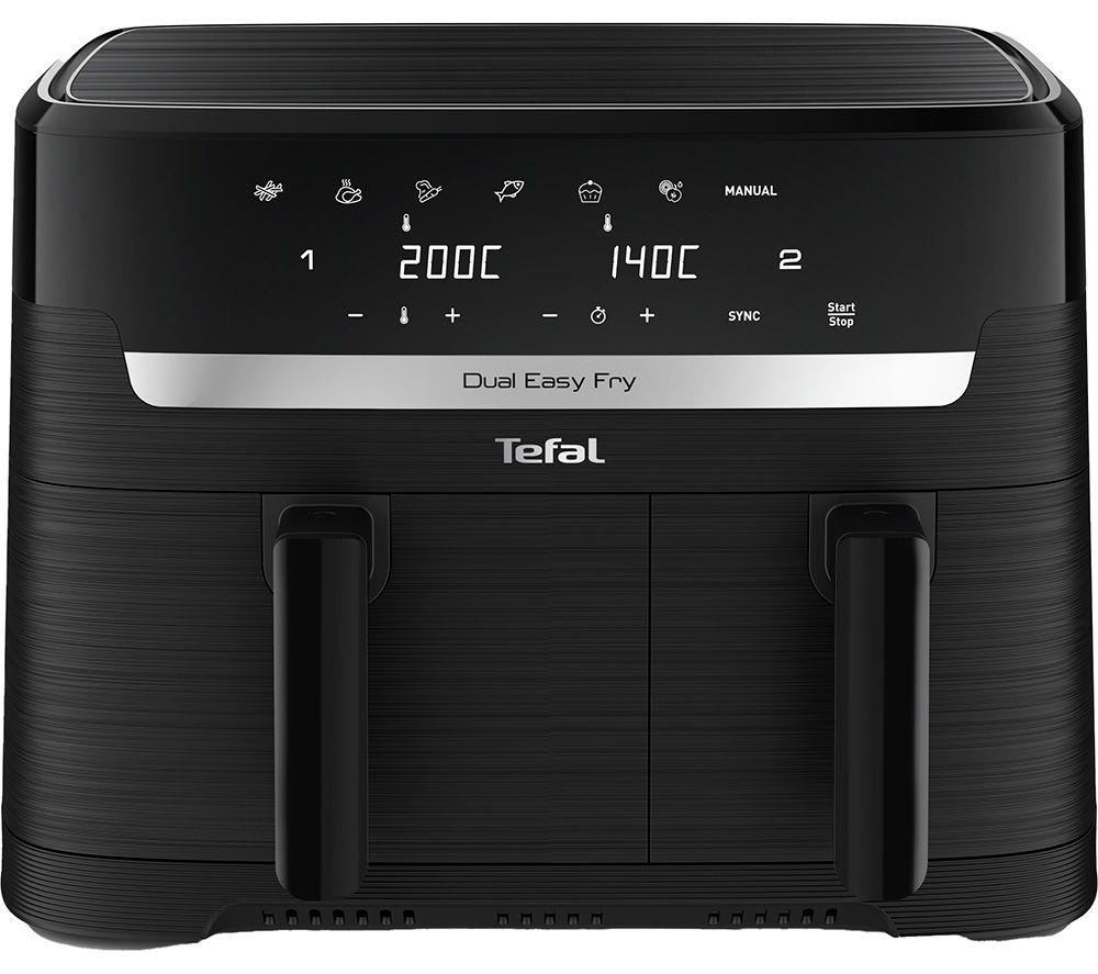 TEFAL Easy Fry EY901N40 8.3L Dual Air Fryer - Black