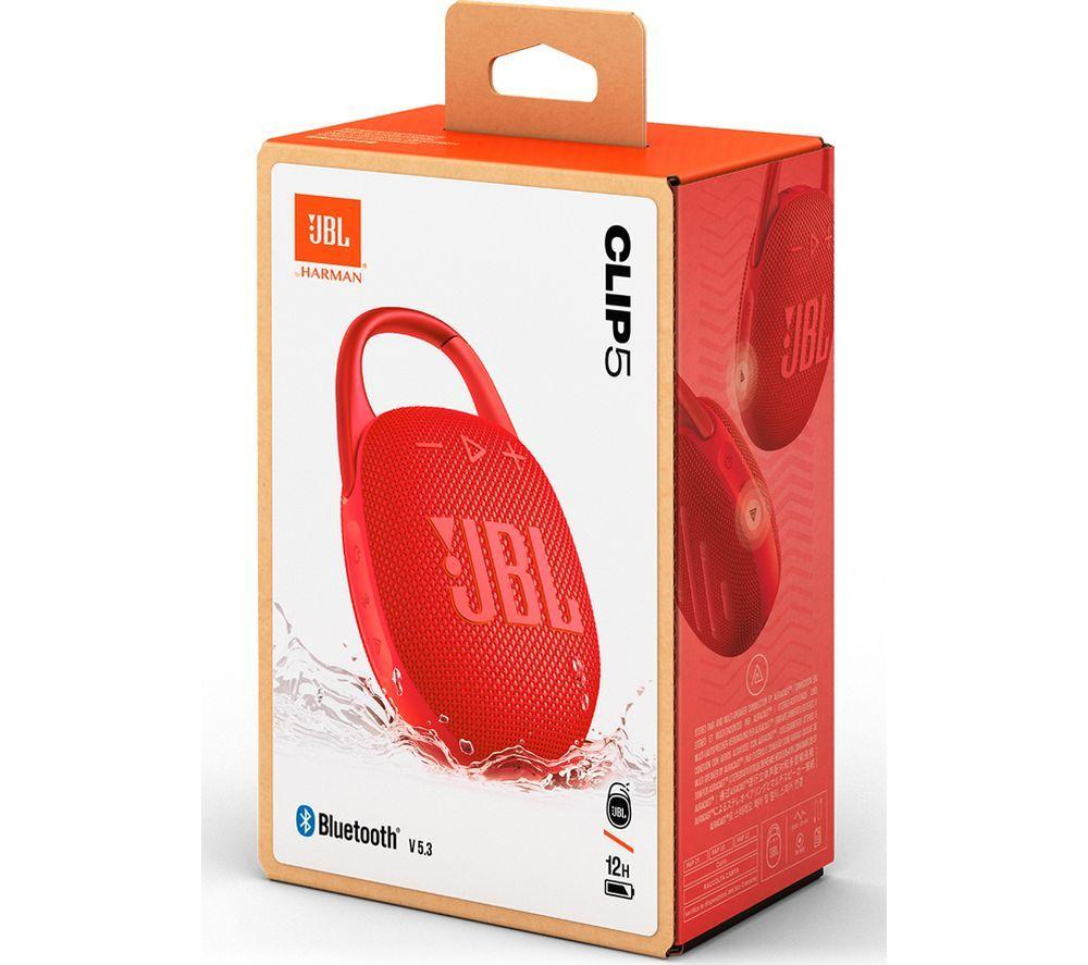 Altavoz portátil Bluetooth JBL Clip 5 - Rojo