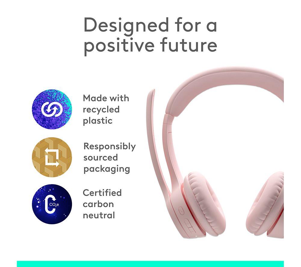 LOGITECH Zone 300 Wireless Headset - Rose