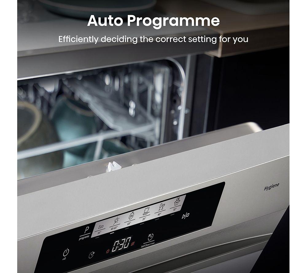 HISENSE HS642D90XUK Full-size Dishwasher - Stainless Steel