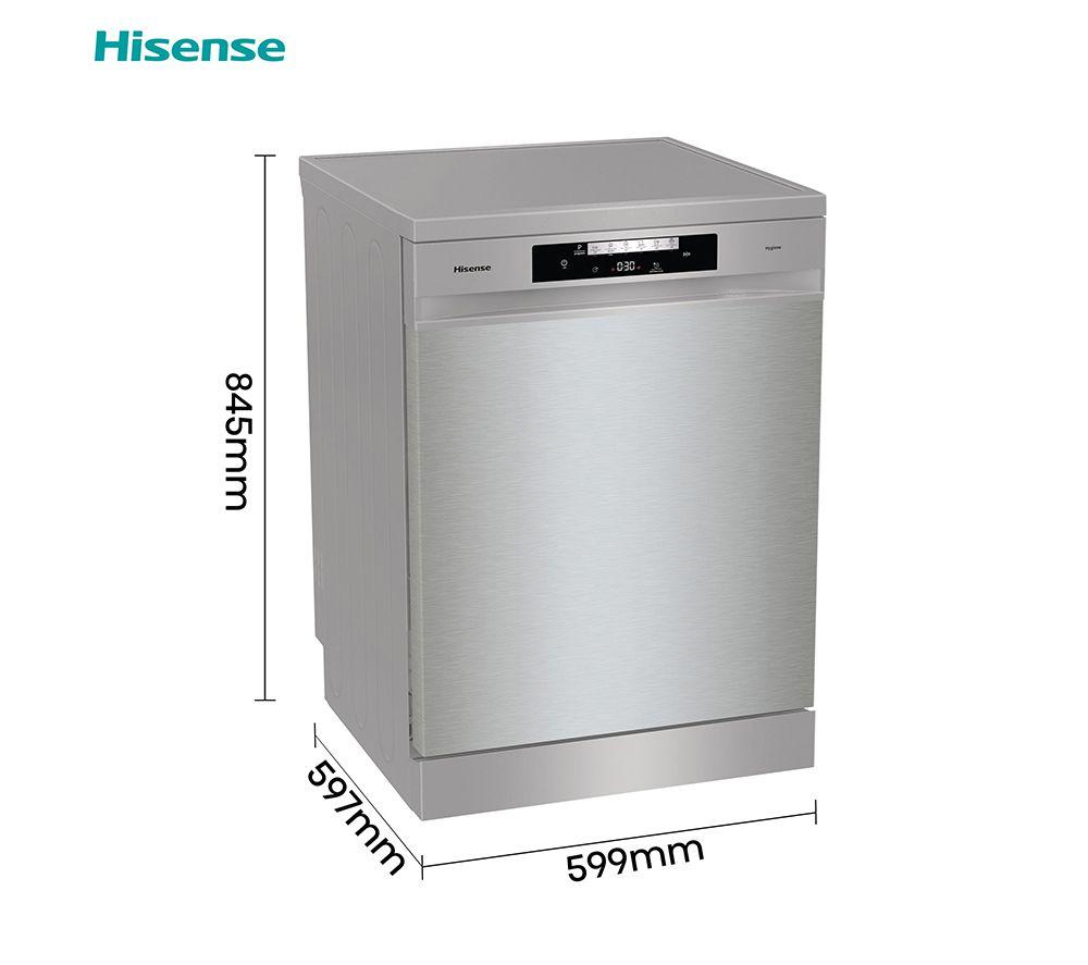 HISENSE HS642D90XUK Full-size Dishwasher - Stainless Steel