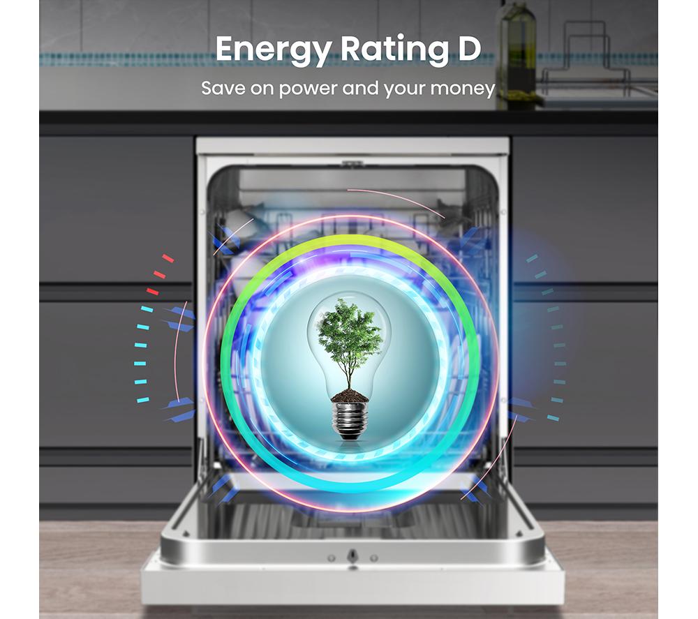 HISENSE HS642D90WUK Full-size Dishwasher - White