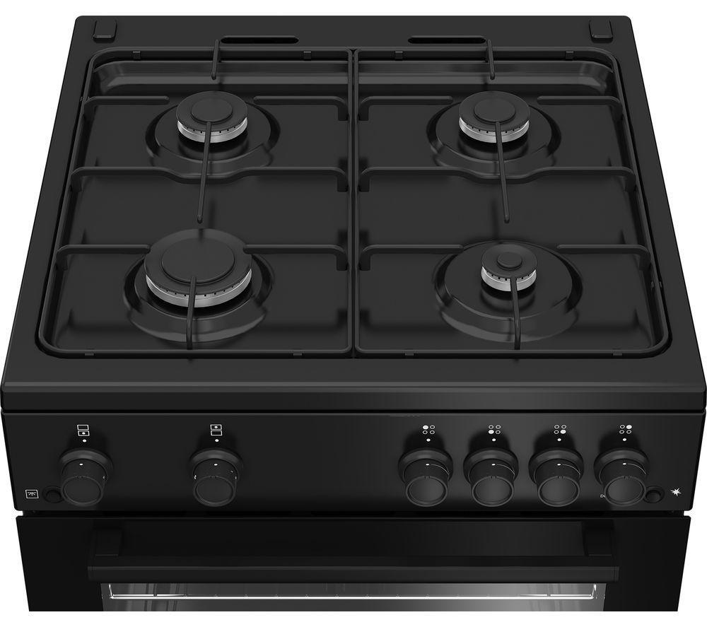Cocina de gas BEKO Pro FDG6201K de 60 cm - Negra