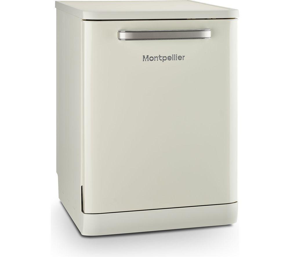 MONTPELLIER Retro MAB1353DC Full-size Dishwasher - Cream