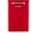 MONTPELLIER Retro MAB1353DR Full-size Dishwasher - Red